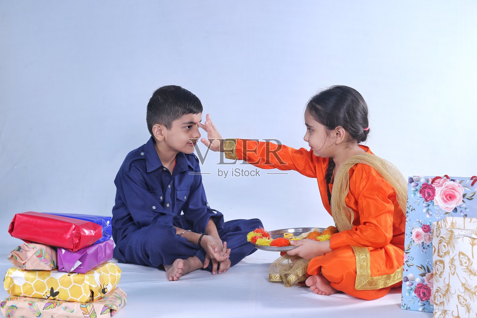 印度节日拉克沙班丹照片摄影图片