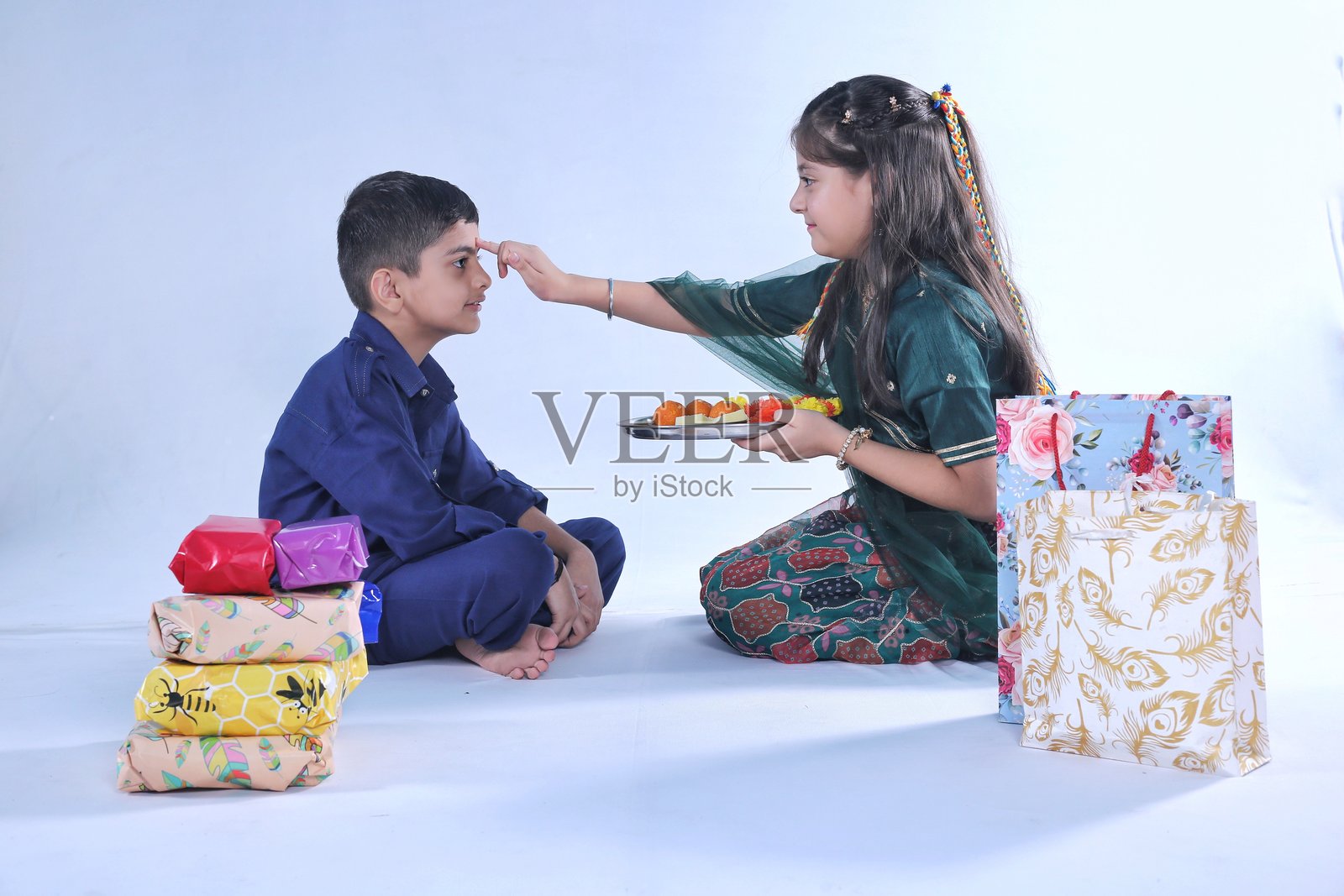 印度节日拉克沙班丹照片摄影图片