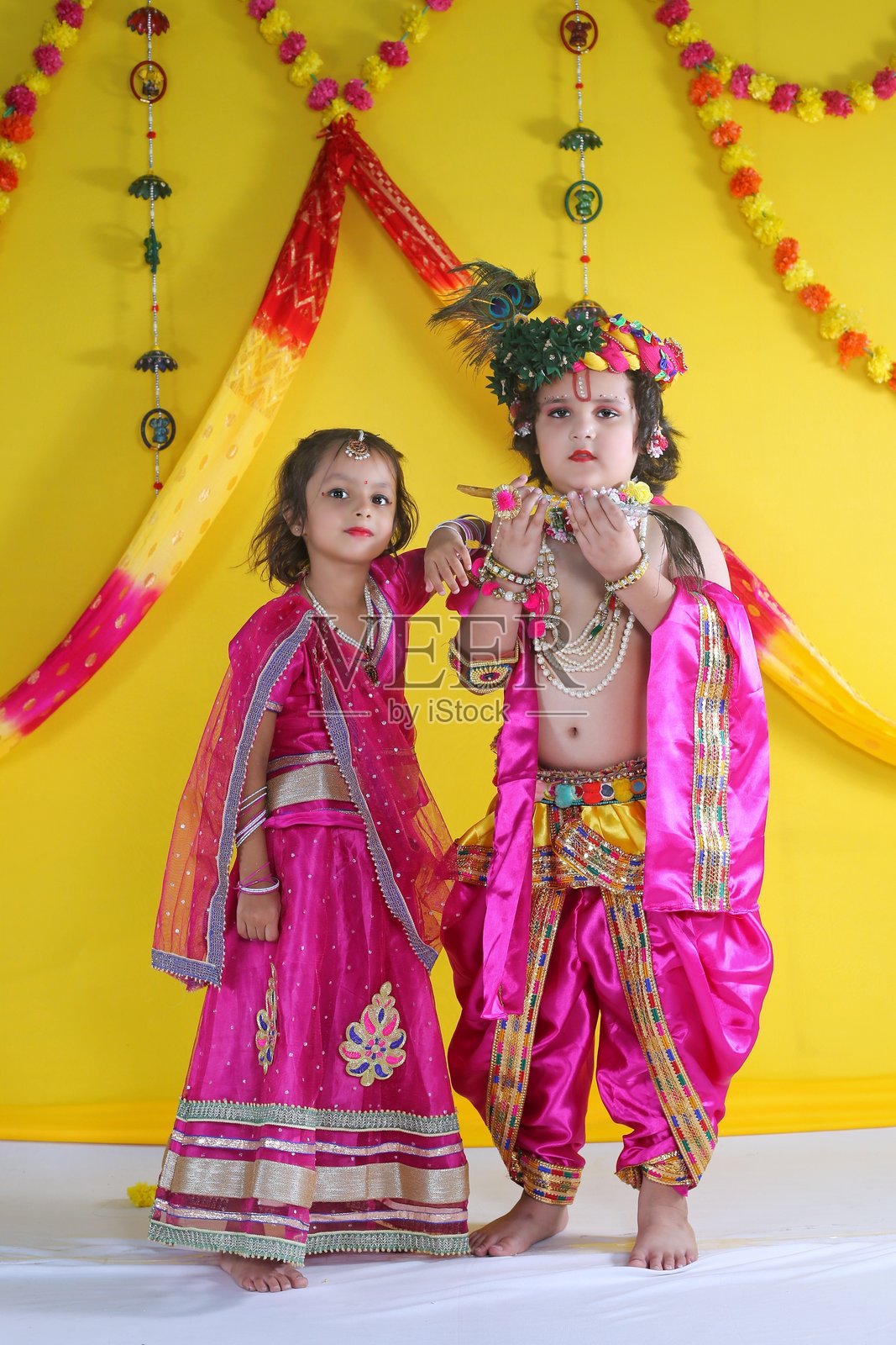 克里希纳诞辰节照片摄影图片