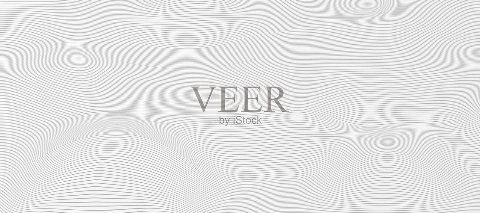 简单但引人注目的设计，白色背景上有光滑的分层波浪线。插画图片素材