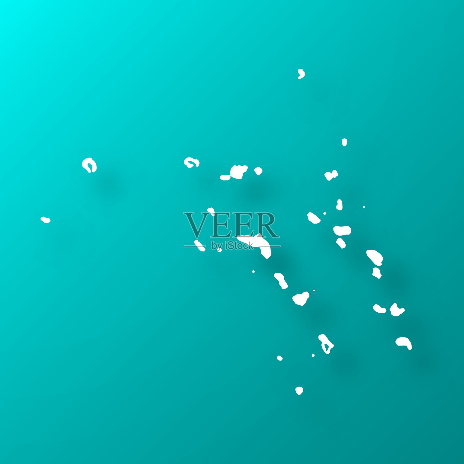 马绍尔群岛地图上的蓝绿色背景与阴影插画图片素材