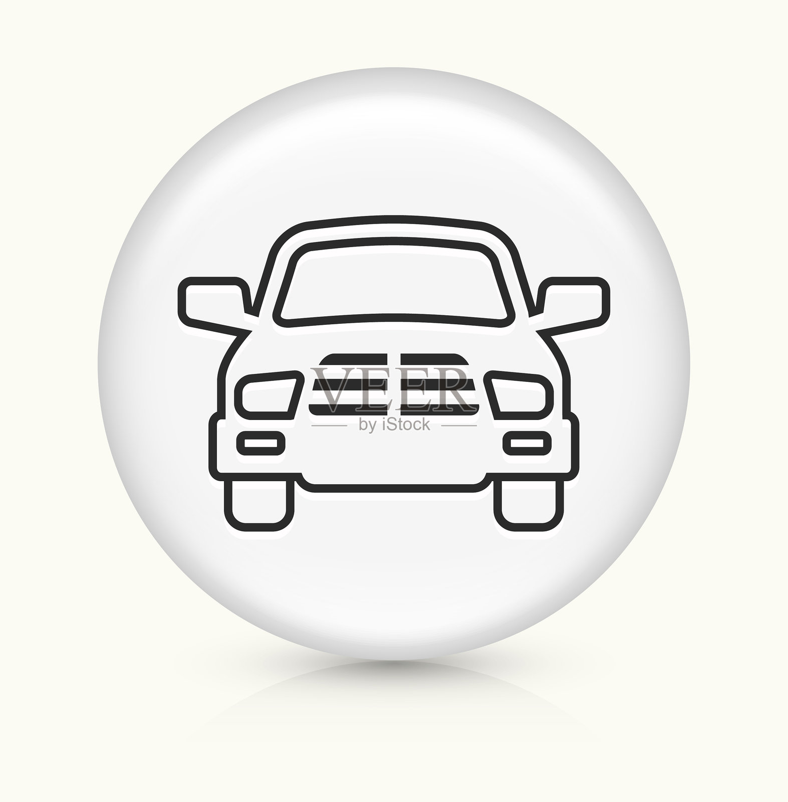 卡车前视图图标插画图片素材