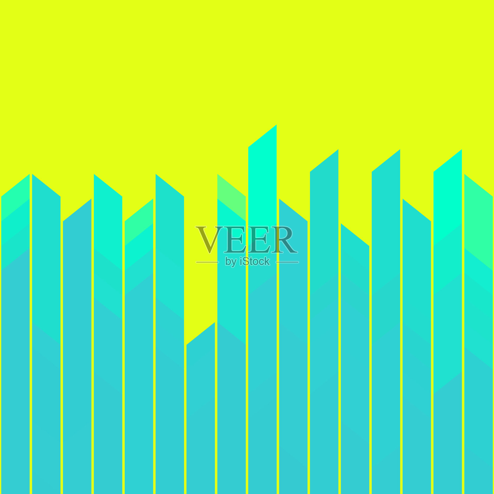 充满活力的蓝色背景插画图片素材