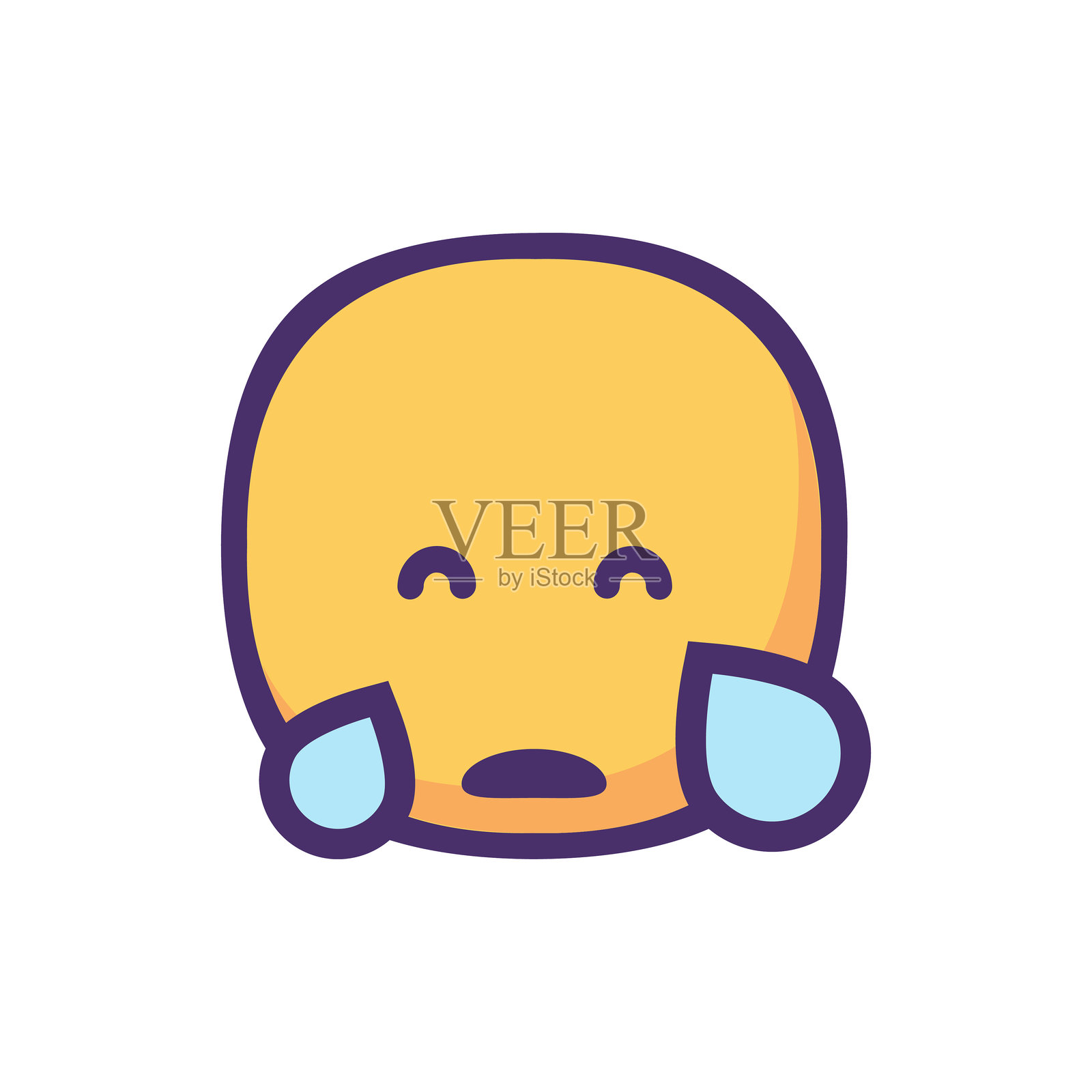 可爱和胖乎乎的设计表情插画图片素材