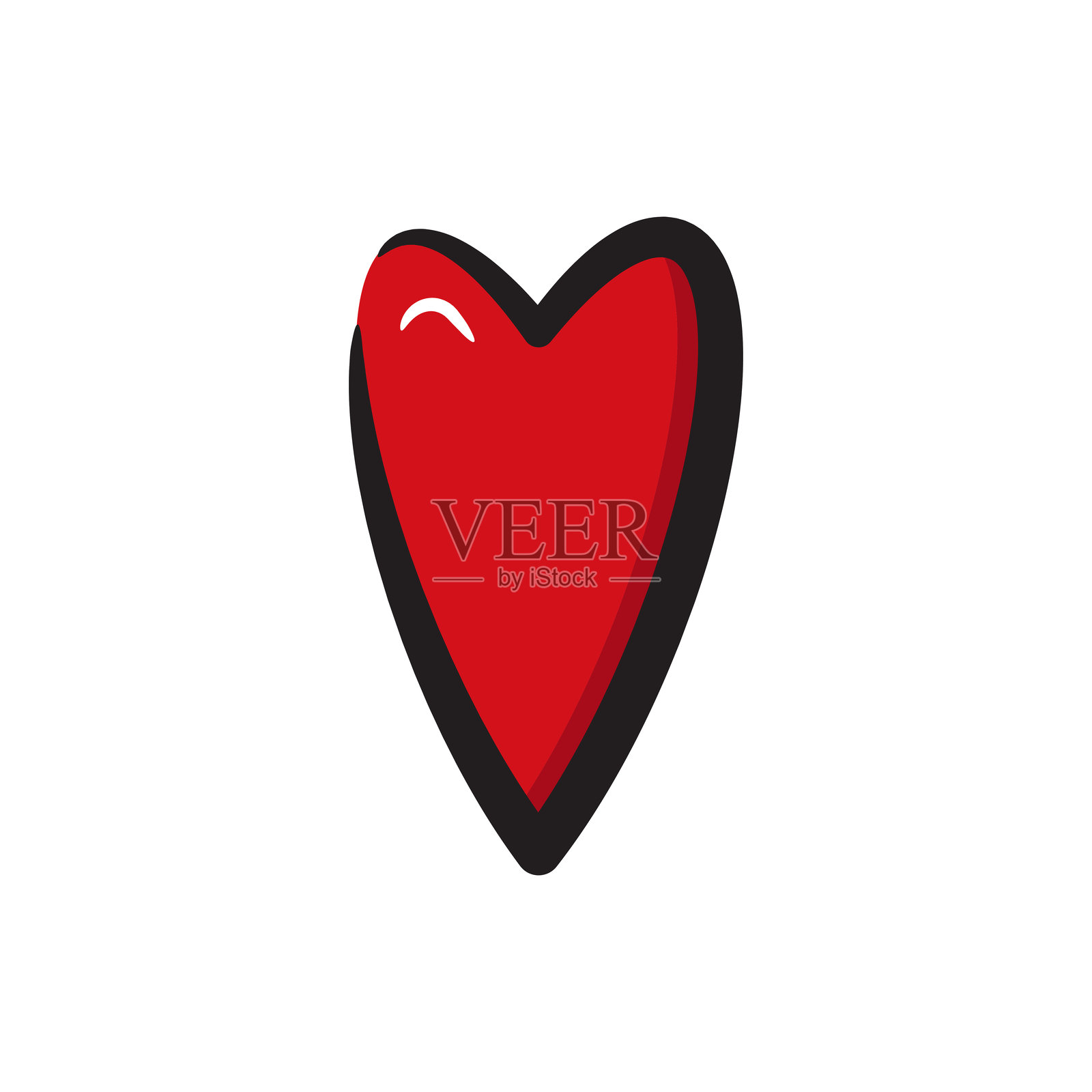 心的图标插画图片素材