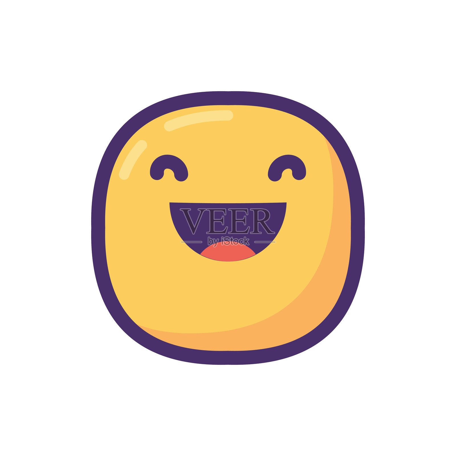 可爱和胖乎乎的表情插画图片素材