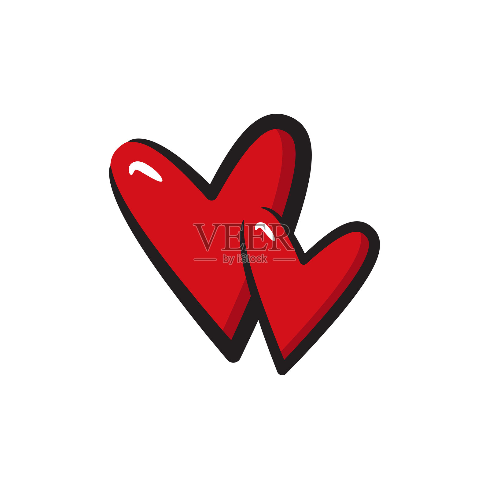 心的图标插画图片素材