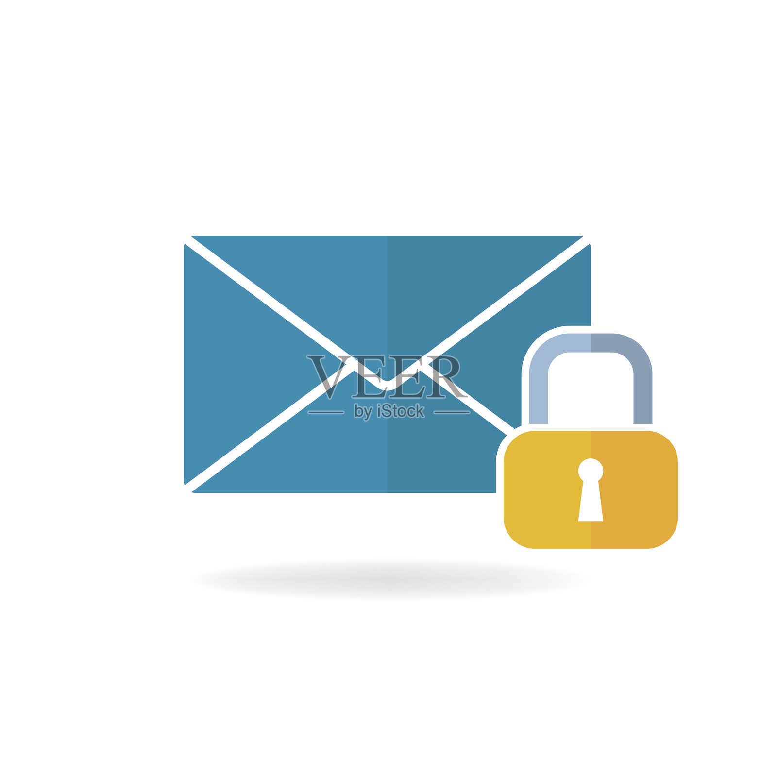 电子邮件保护插画图片素材