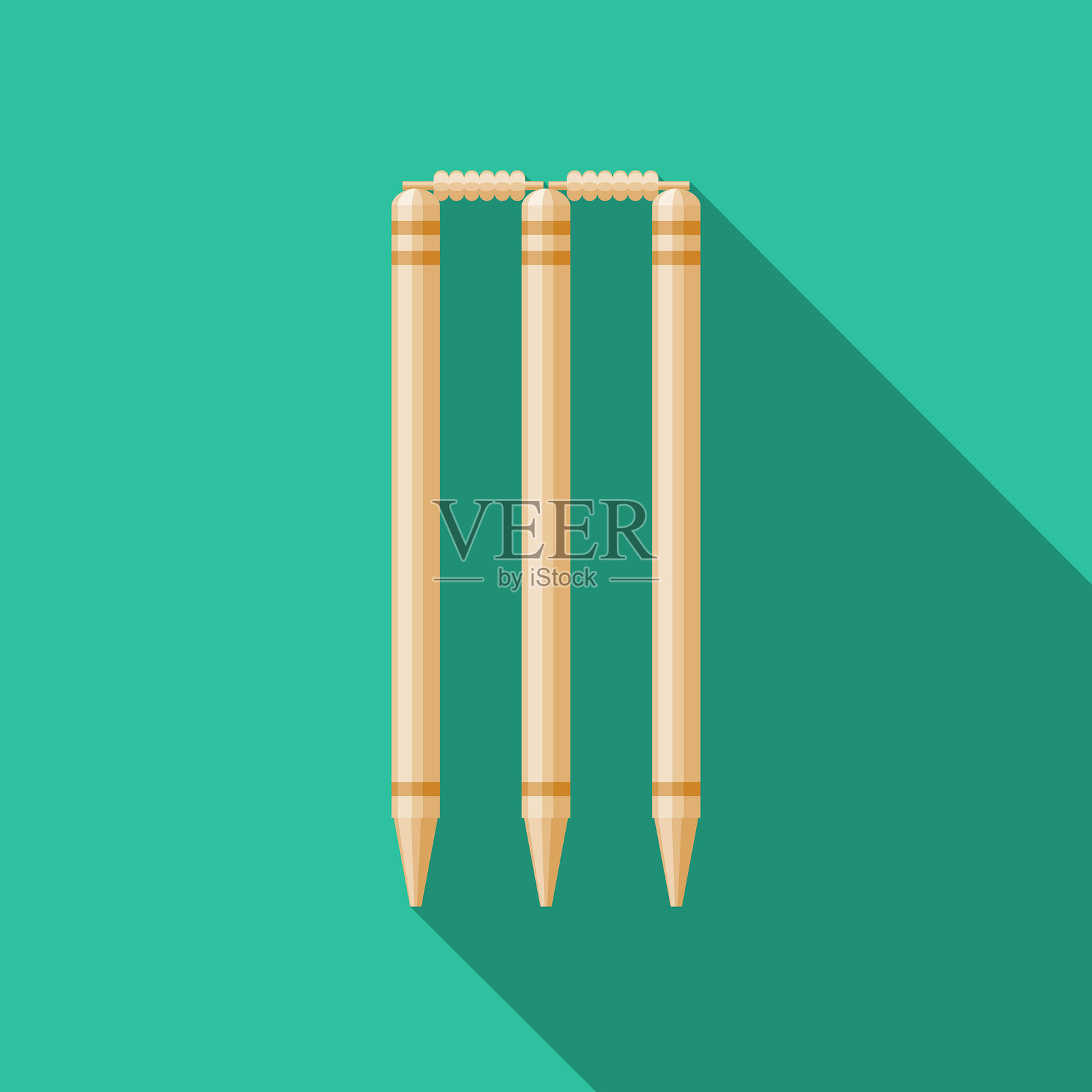 板球Wicket图标插画图片素材