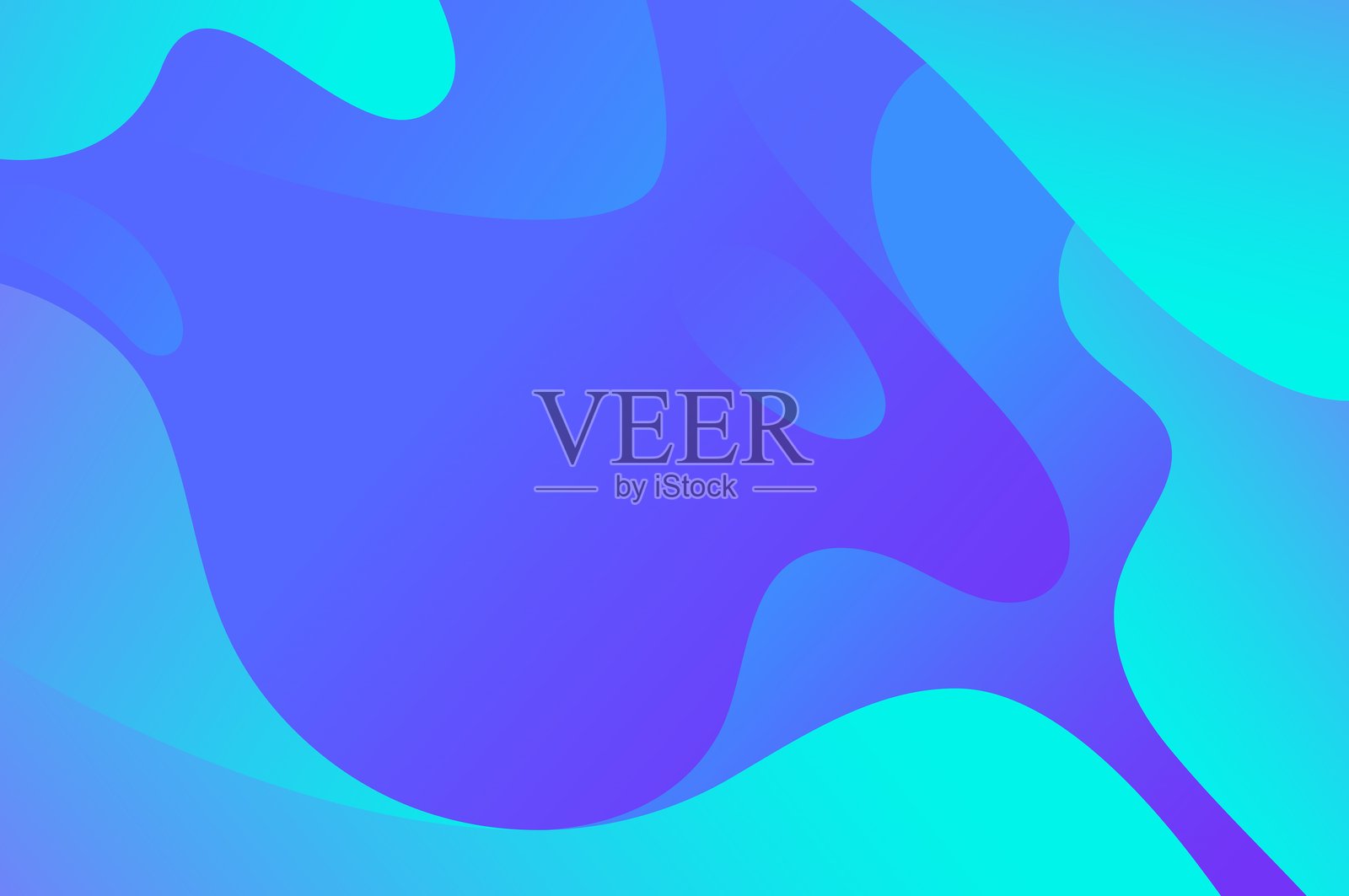 抽象多色未来现代波浪背景插画图片素材