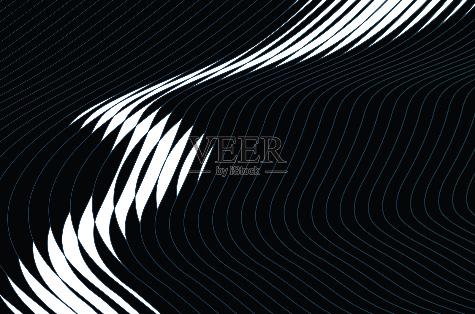 抽象波浪线背景插画图片素材