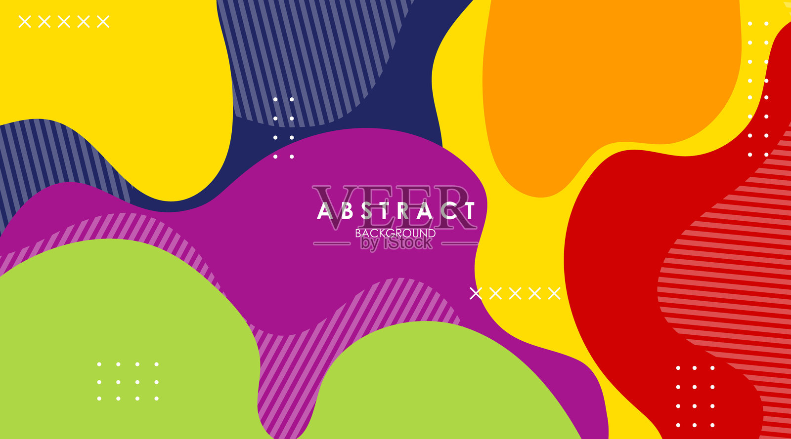 现代设计的抽象背景渐变流体形状彩色矢量图插画图片素材