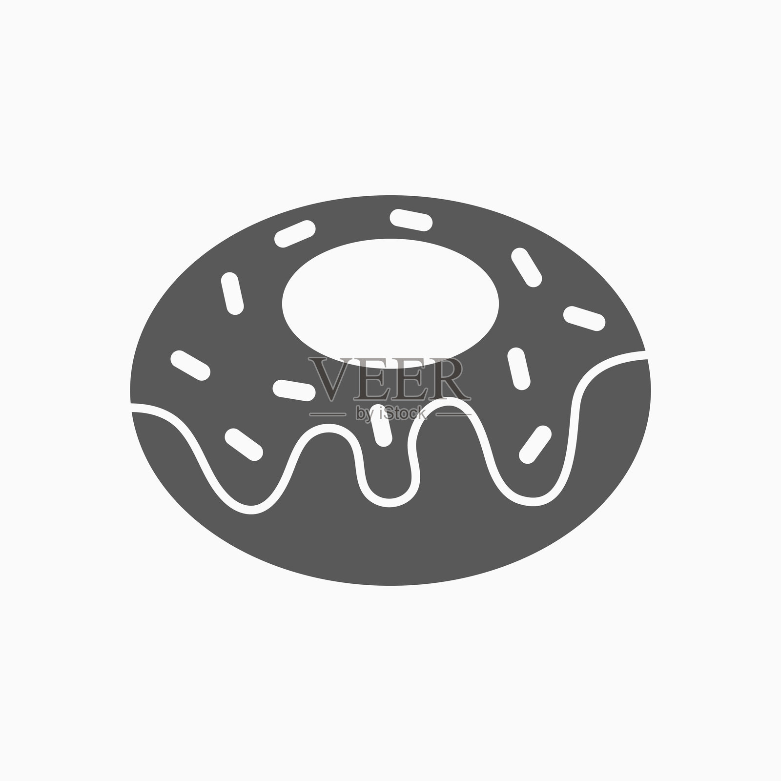 甜甜圈图标，甜甜圈矢量，甜点插图插画图片素材