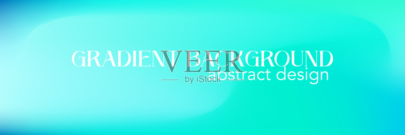 渐变网格水蓝色平滑背景。蓝色渐变网格海蓝色青色抽象设计。翡翠色背景。矢量插图。插画图片素材