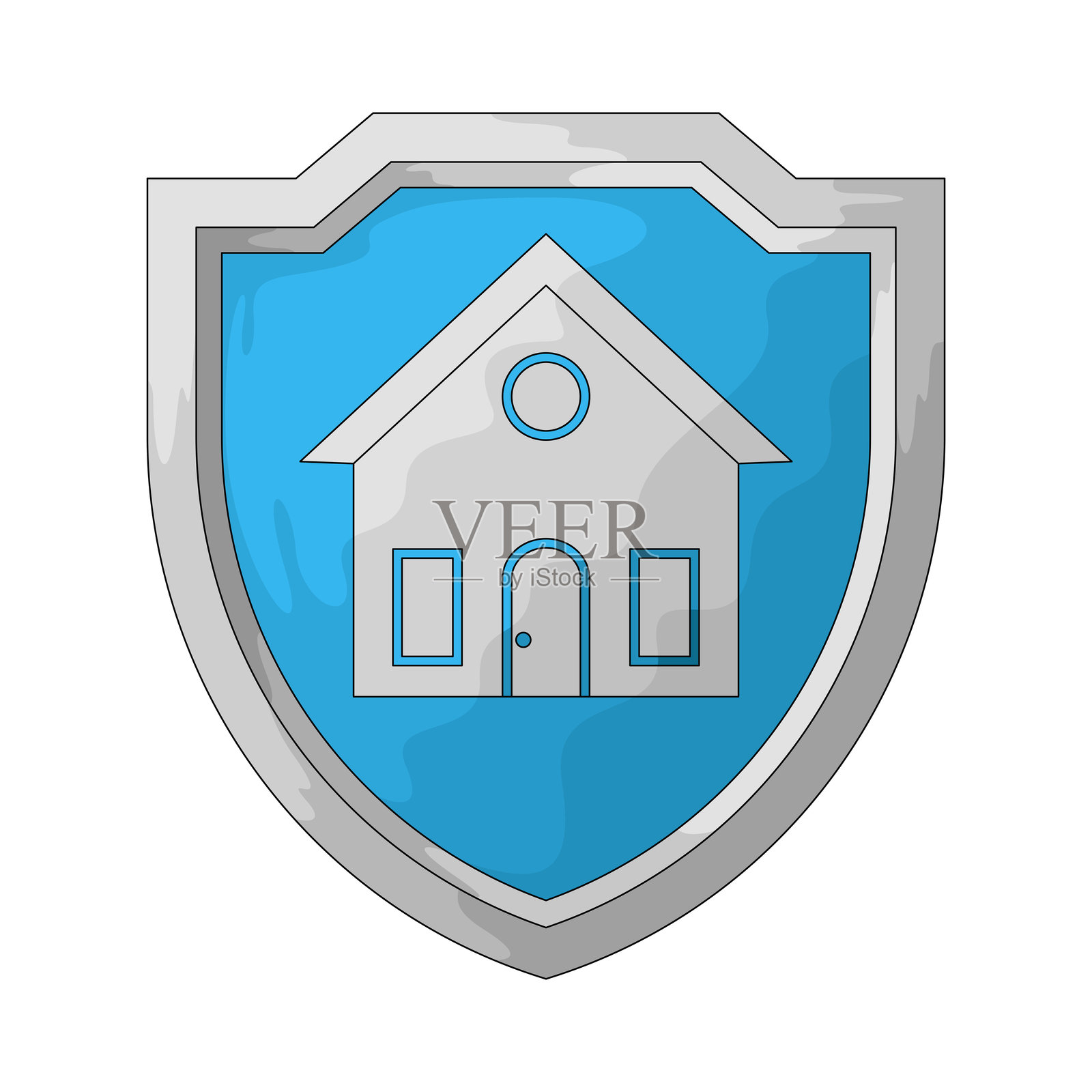 房屋保护插画图片素材