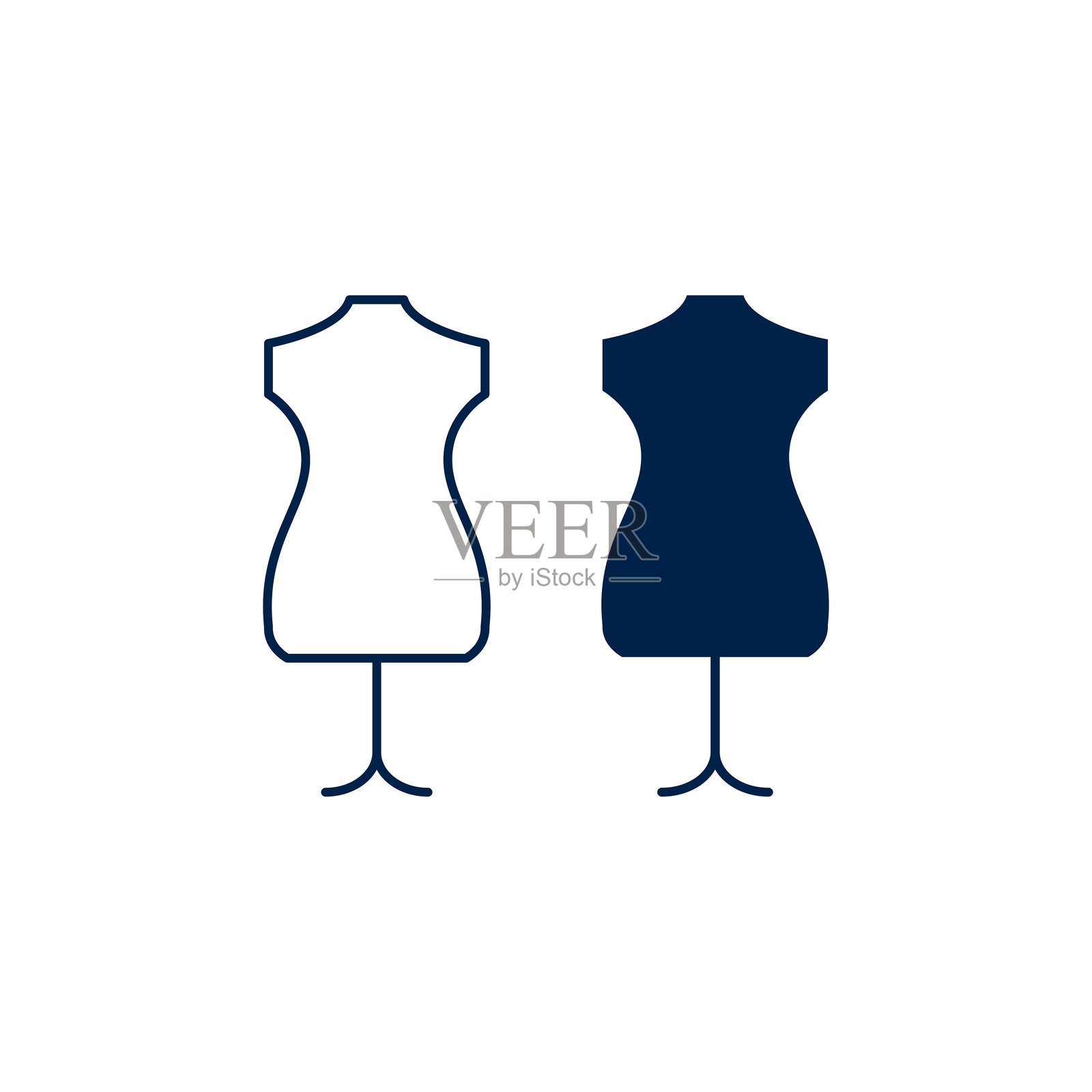 人形模特矢量插图图标集插画图片素材