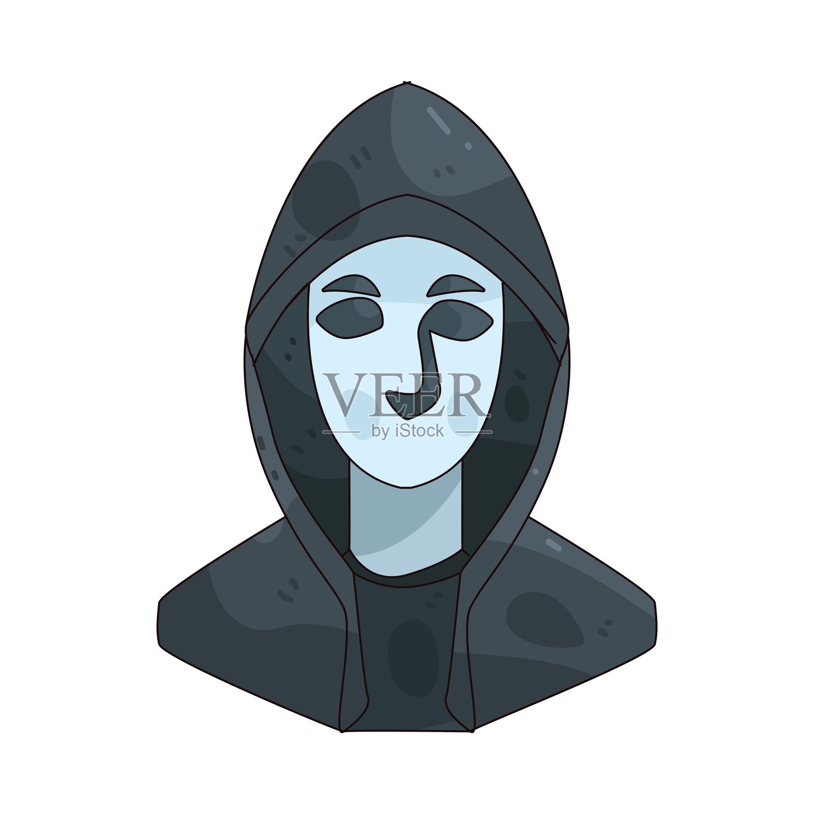 匿名插画图片素材