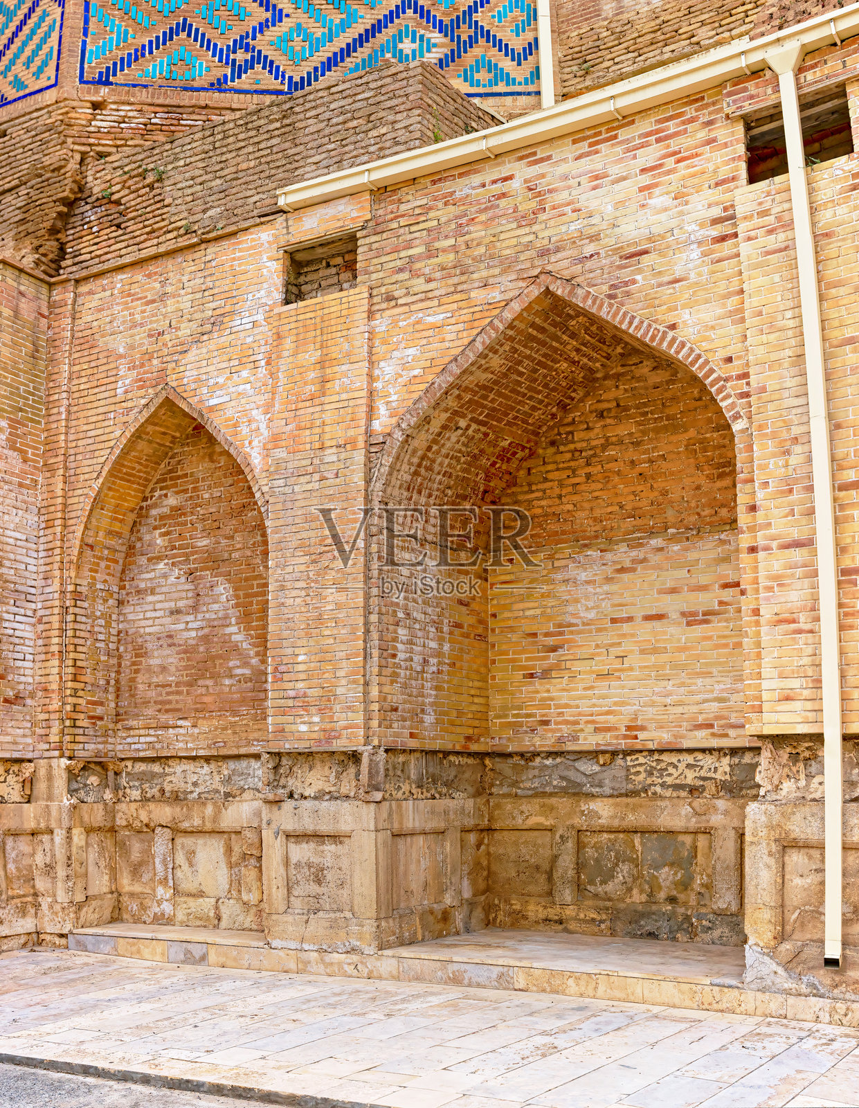 撒马尔罕的比比卡尼姆清真寺纪念碑照片摄影图片