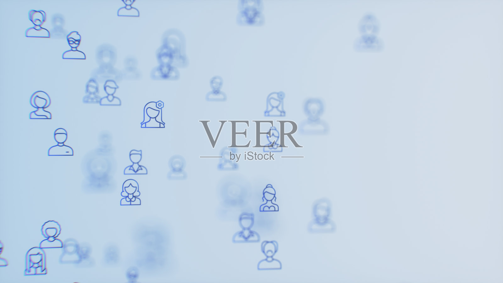 抽象人物网络可视化照片摄影图片