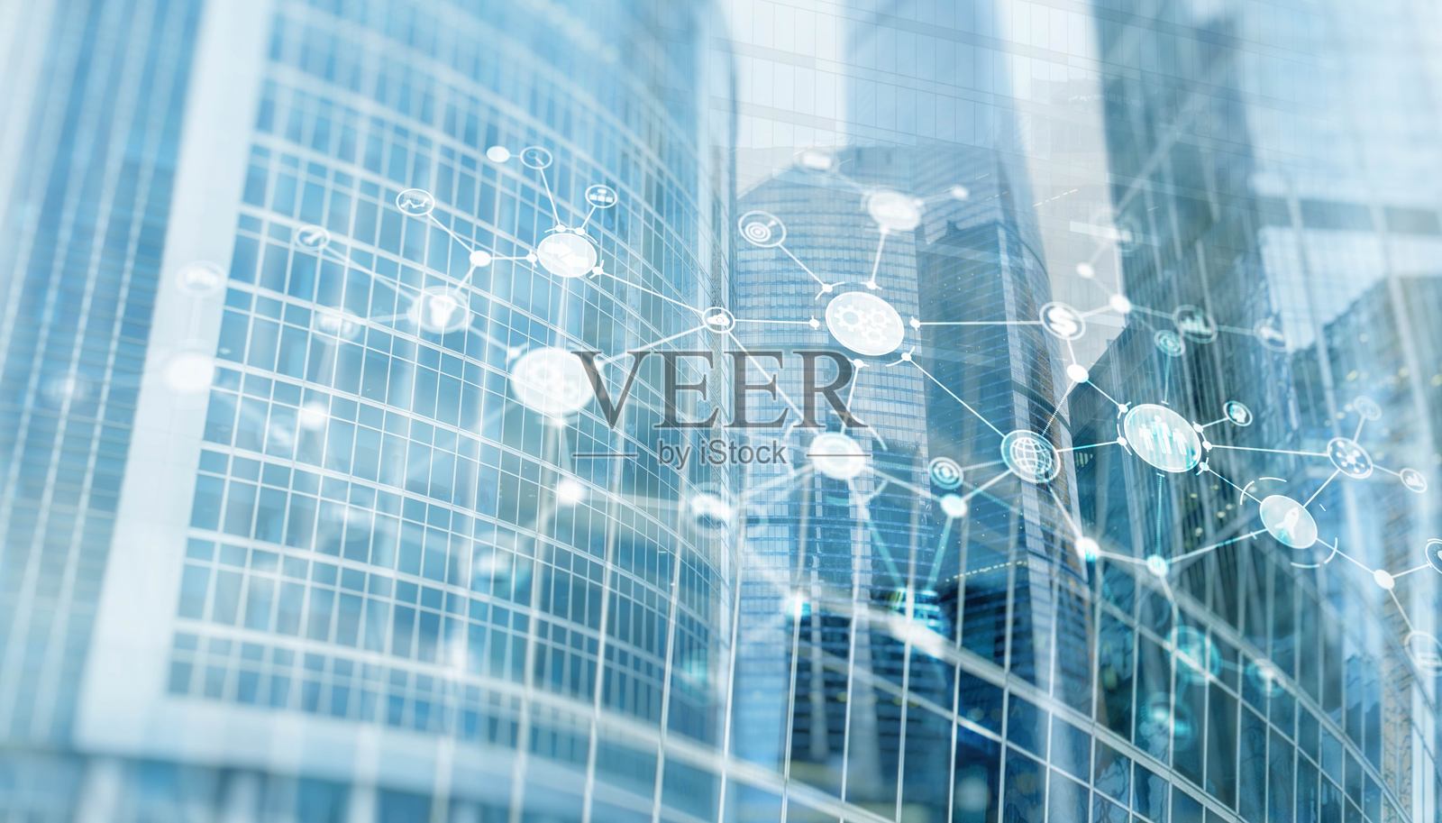 商业结构。招聘服务分析。通用商业背景用于演示。照片摄影图片