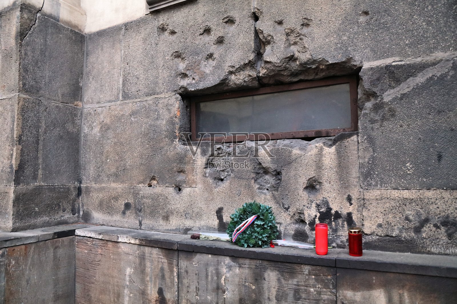 二战期间布拉格的破坏照片摄影图片