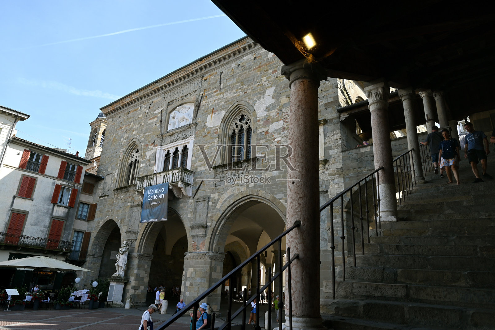 贝尔加莫的拉焦尼宫照片摄影图片