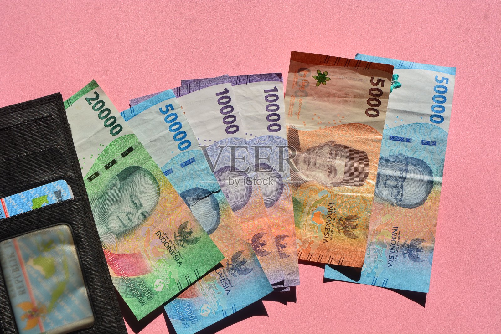 印尼卢比的平铺展示照片摄影图片