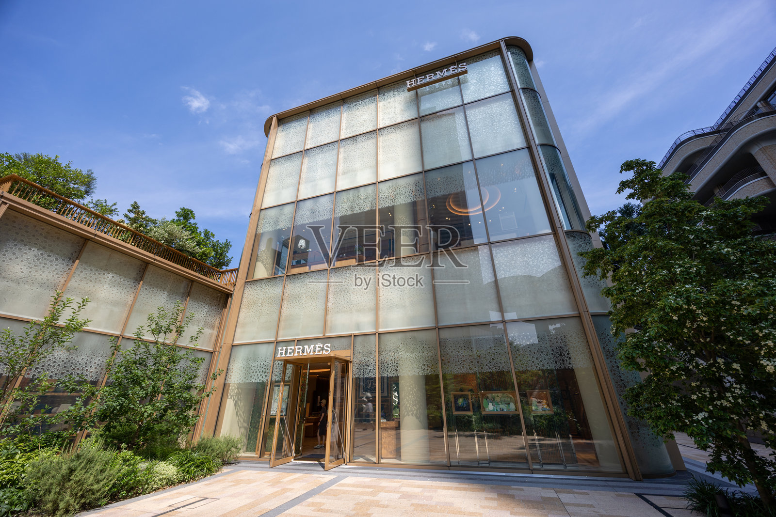 东京日本的爱马仕阿扎布台山照片摄影图片