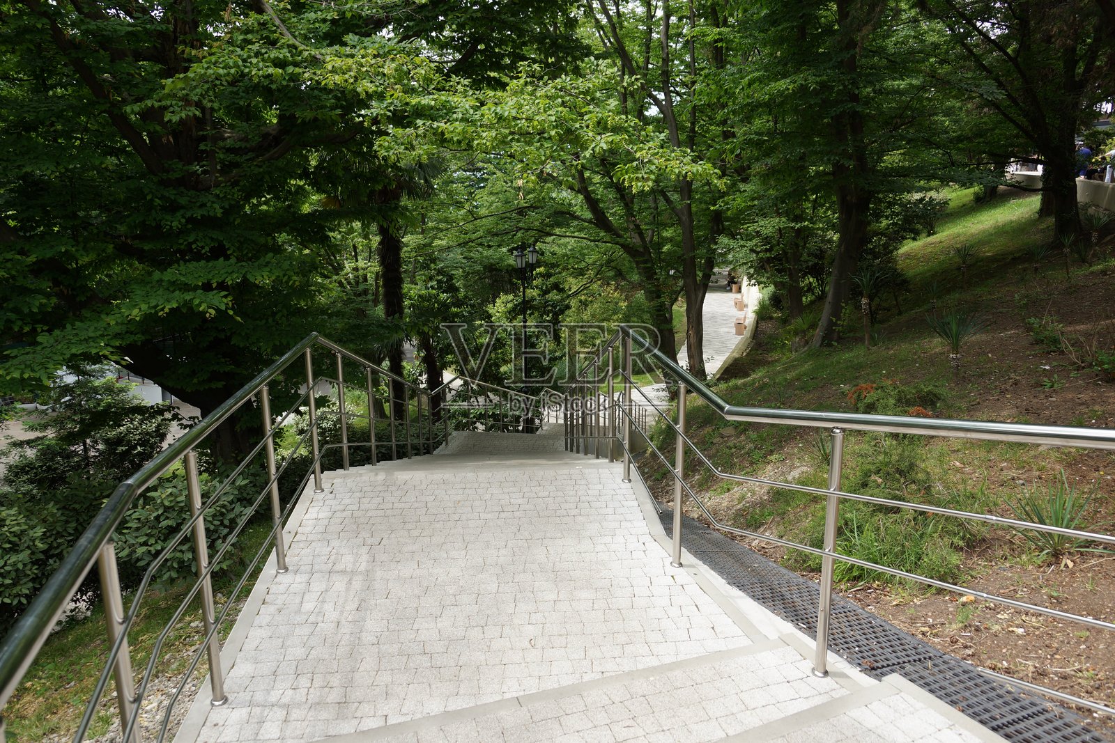 街道建筑城市公园景点绿地的景观照片摄影图片