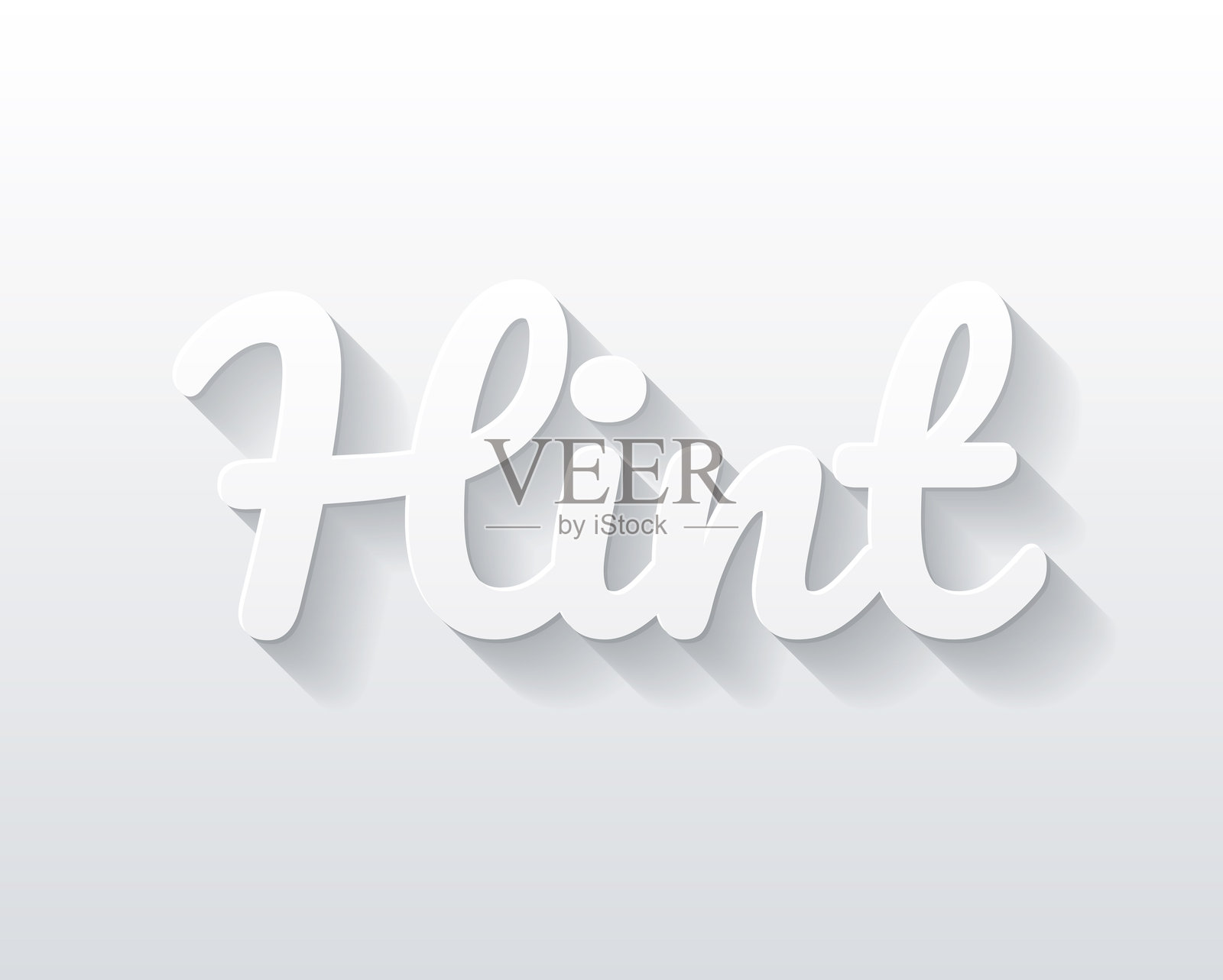 提示 - 平面设计，带有纸切效果的空白背景插画图片素材