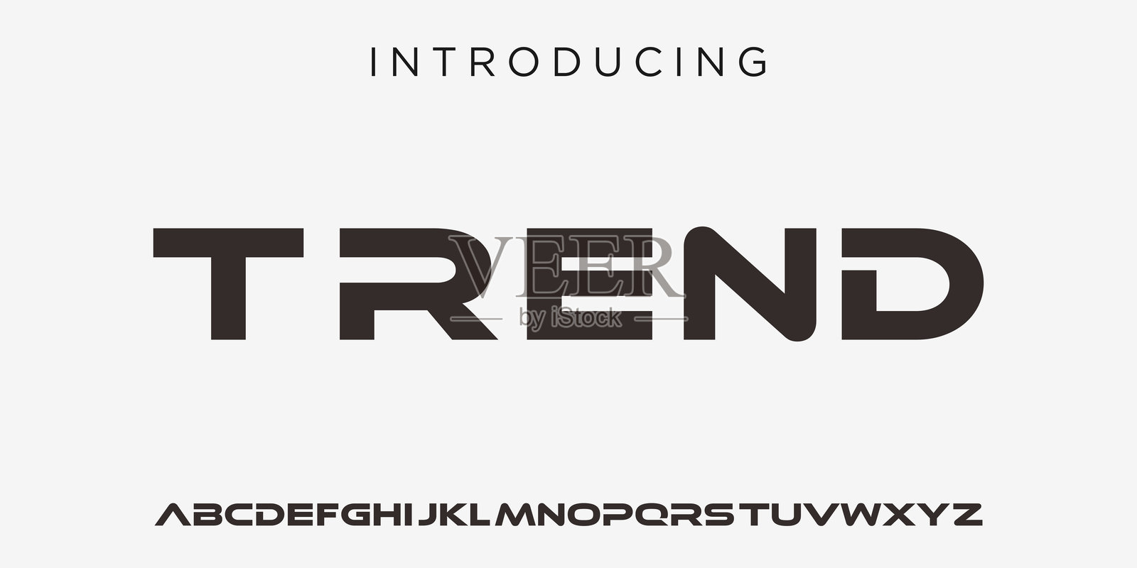 未来现代几何字体插画图片素材