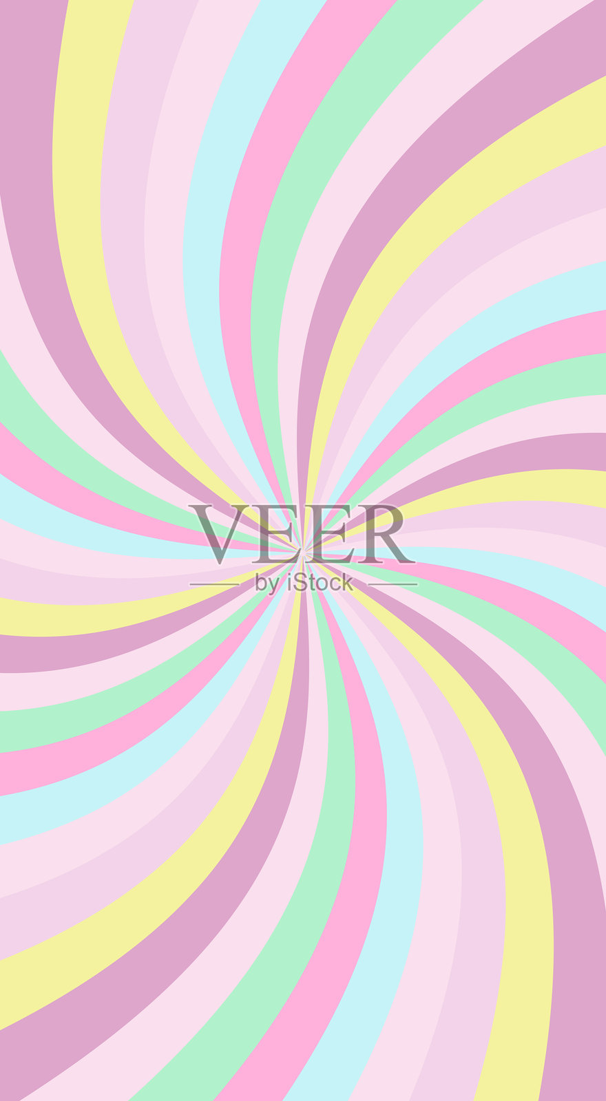 五彩缤纷的阳光漩涡，智能手机主题背景插画图片素材