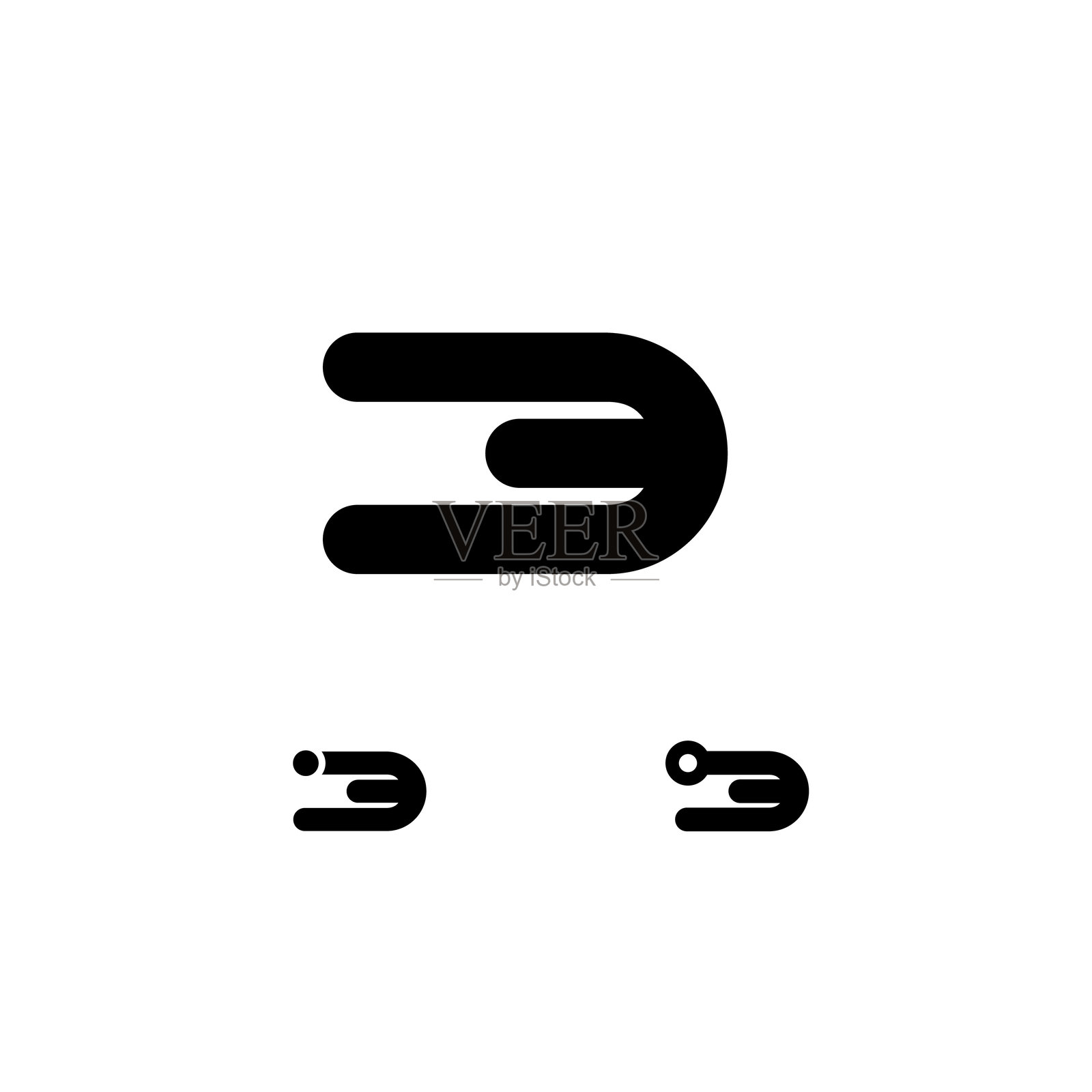 数字3，数字化网络数字集插画图片素材