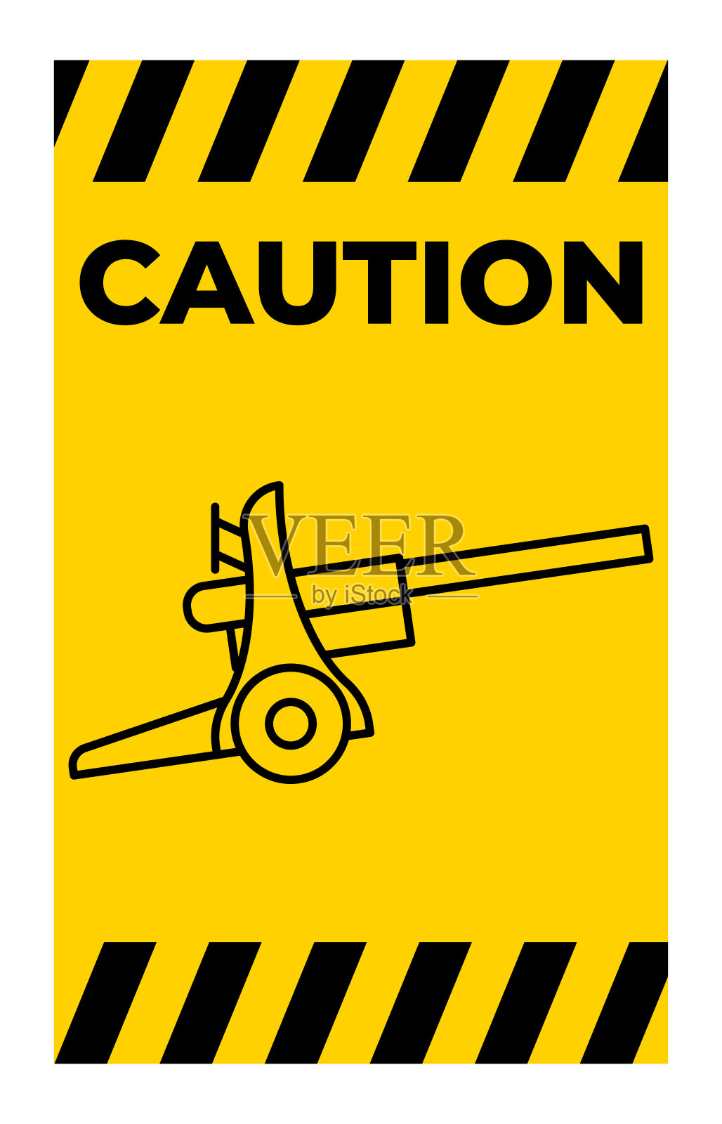 工作场所危险意识的安全图标警告标志插画图片素材