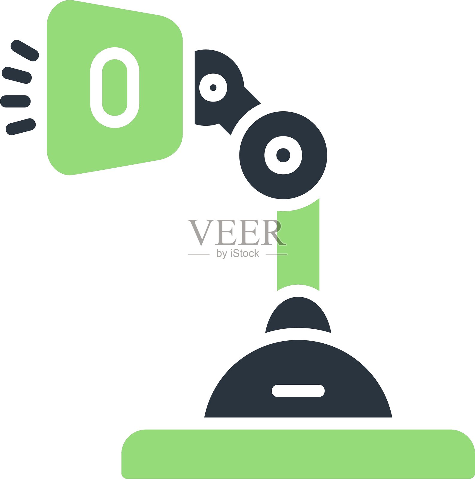 新款桌灯图标设计创意插画图片素材