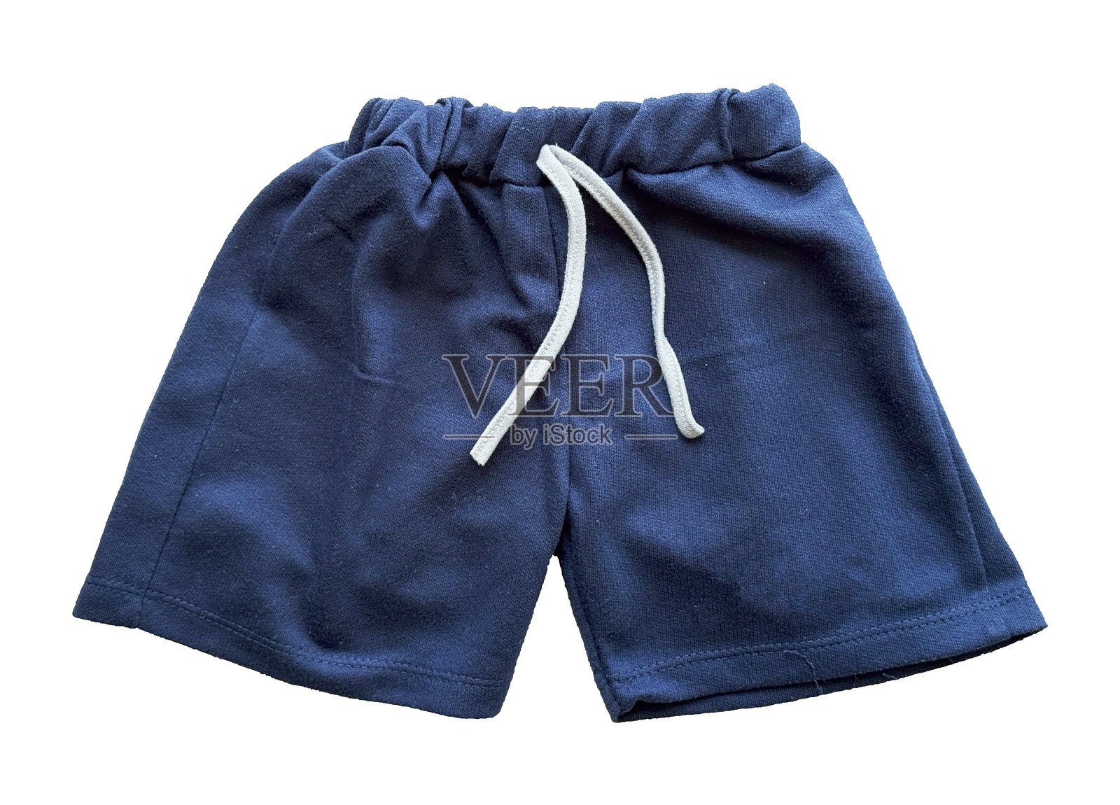 蓝色儿童短裤孤立元素照片摄影图片