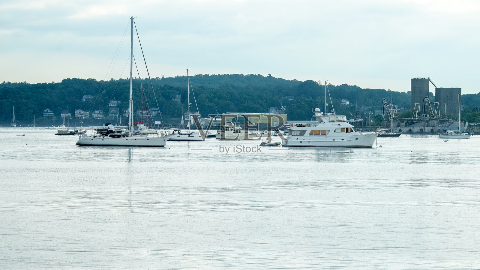 洛克兰港照片摄影图片