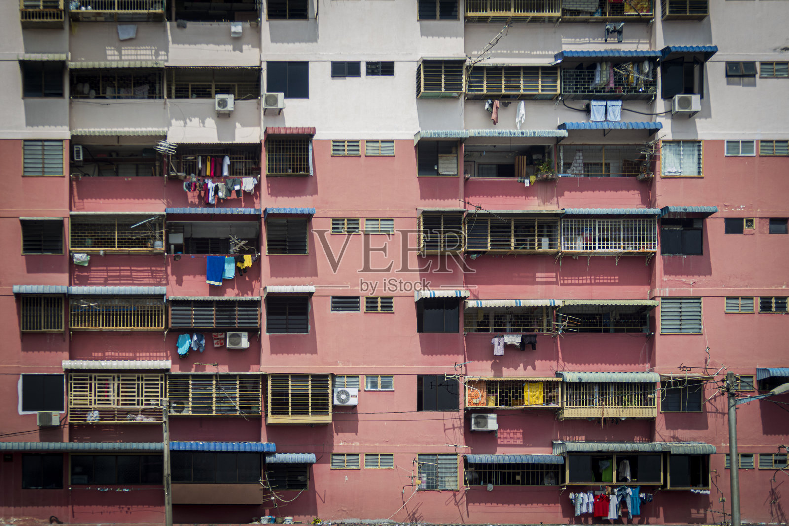 槟城的老旧乡村住宅楼照片摄影图片