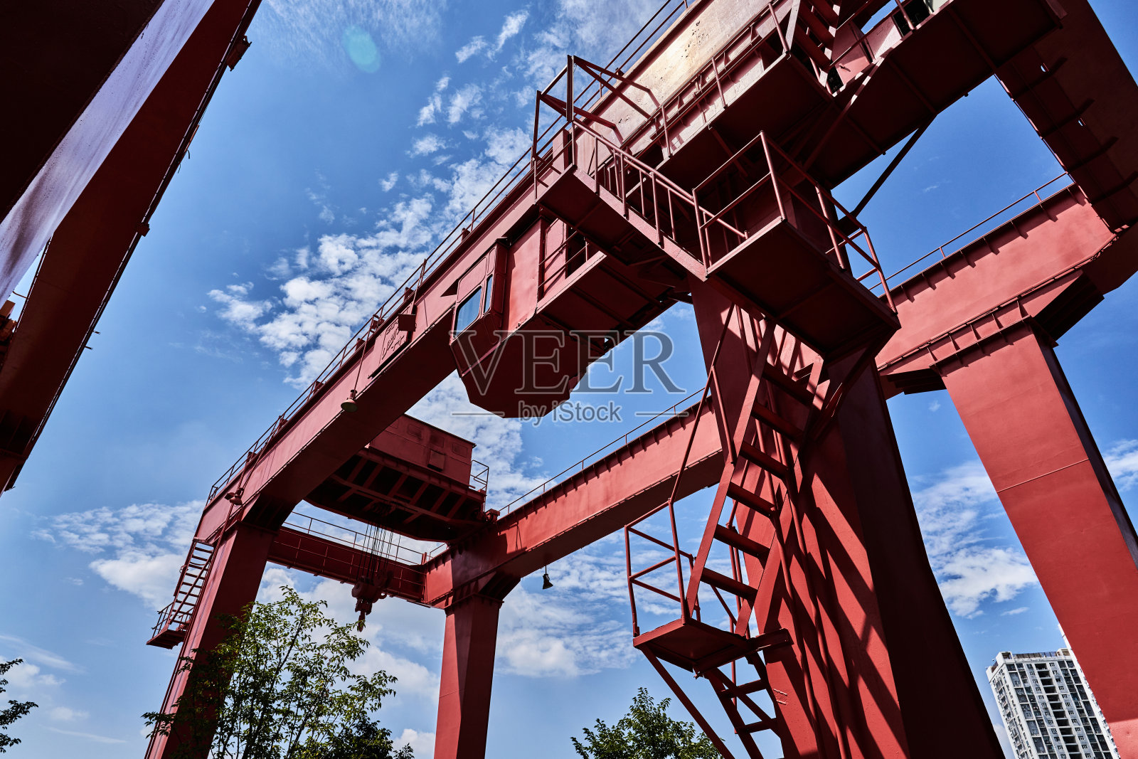 门式起重机照片摄影图片