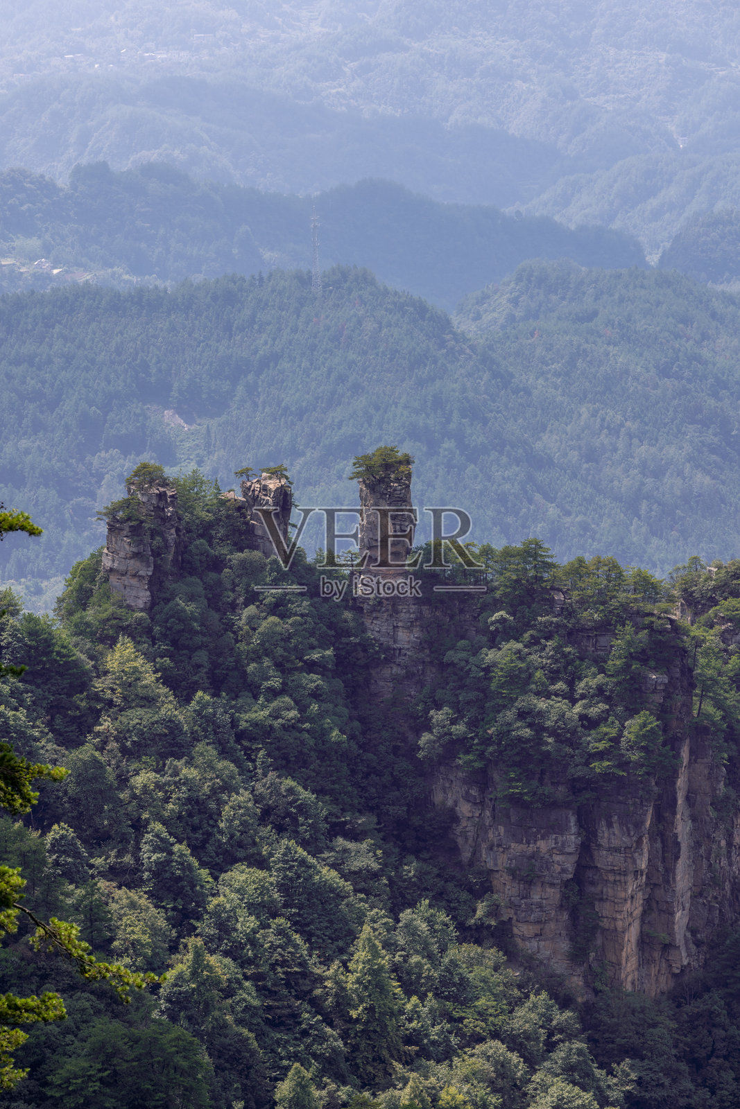 武陵源风景名胜区，中国湖南的联合国教科文组织世界遗产地照片摄影图片