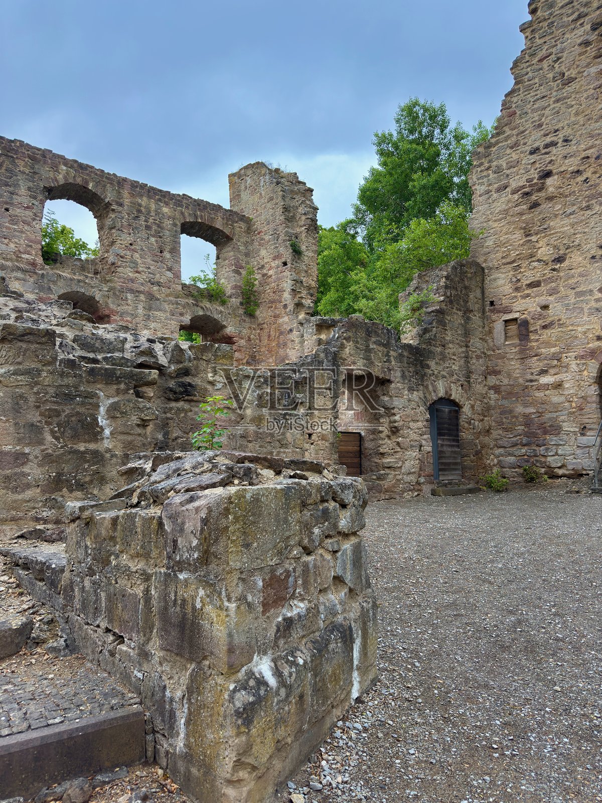 哈登堡城堡遗址照片摄影图片