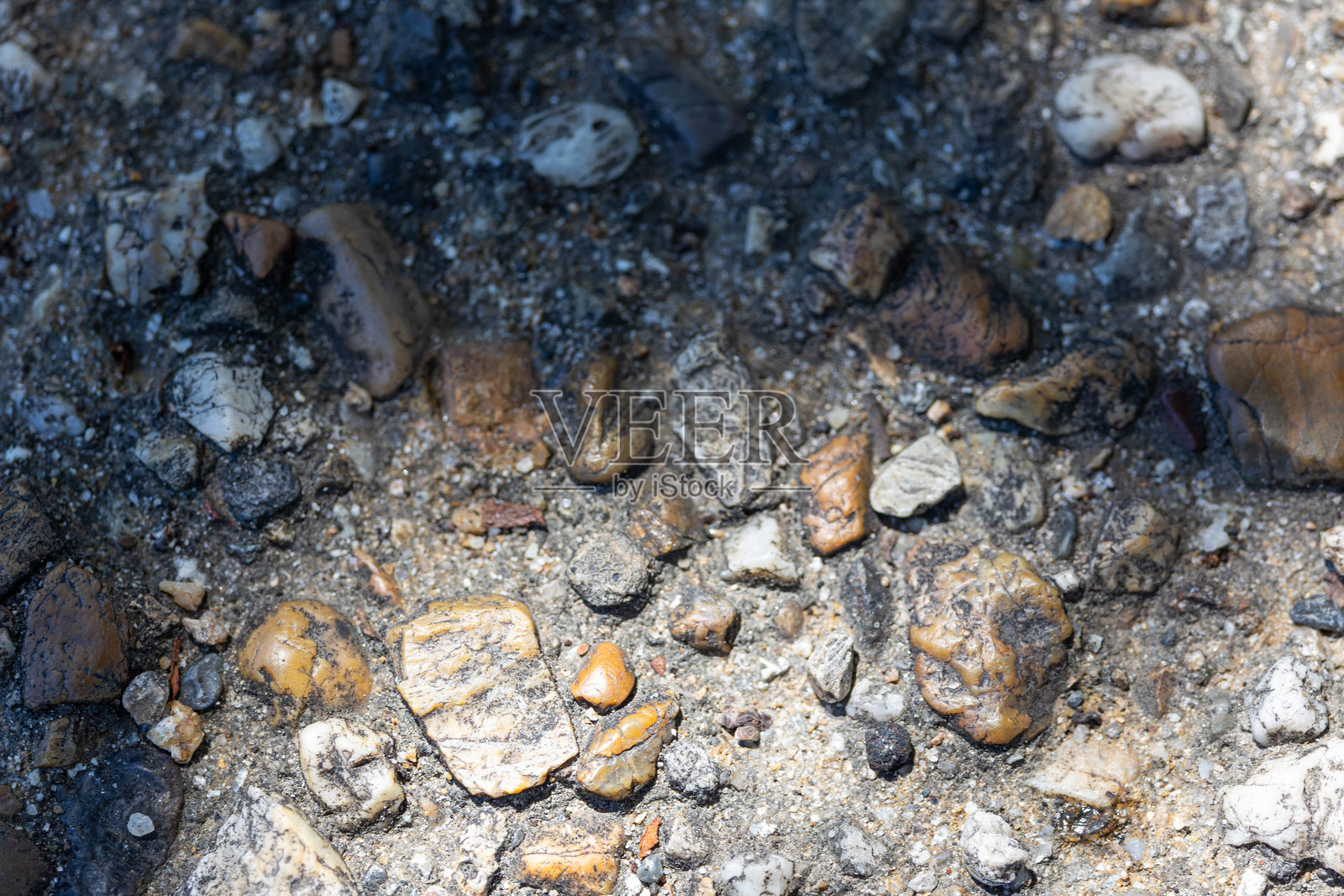 铺满碎石的地面（背景材料）照片摄影图片