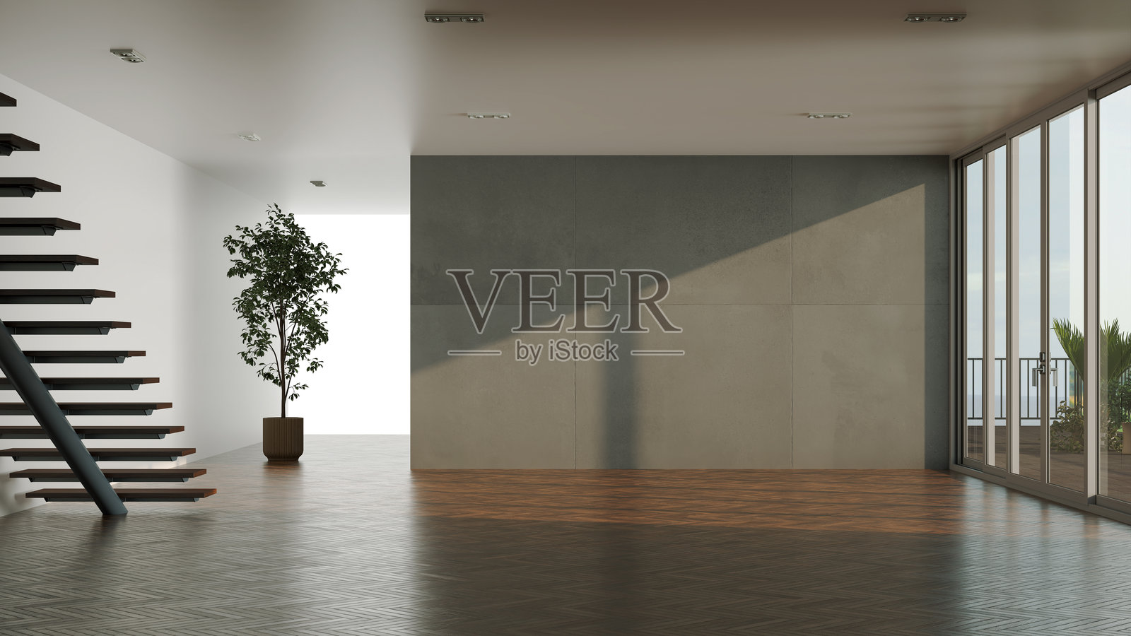 大型奢华现代明亮室内客厅模型插图3D渲染图像照片摄影图片