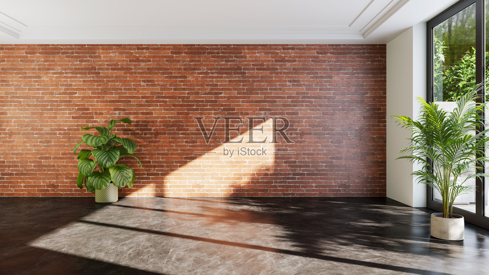 大型奢华现代明亮室内客厅模型插图3D渲染图像照片摄影图片