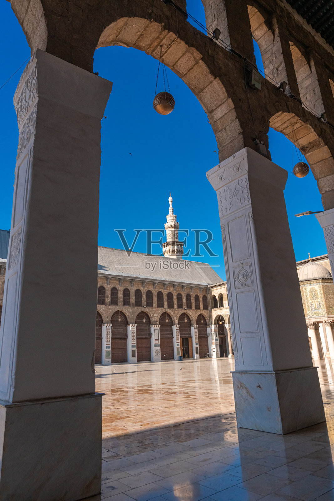 叙利亚大马士革的乌玛雅清真寺照片摄影图片