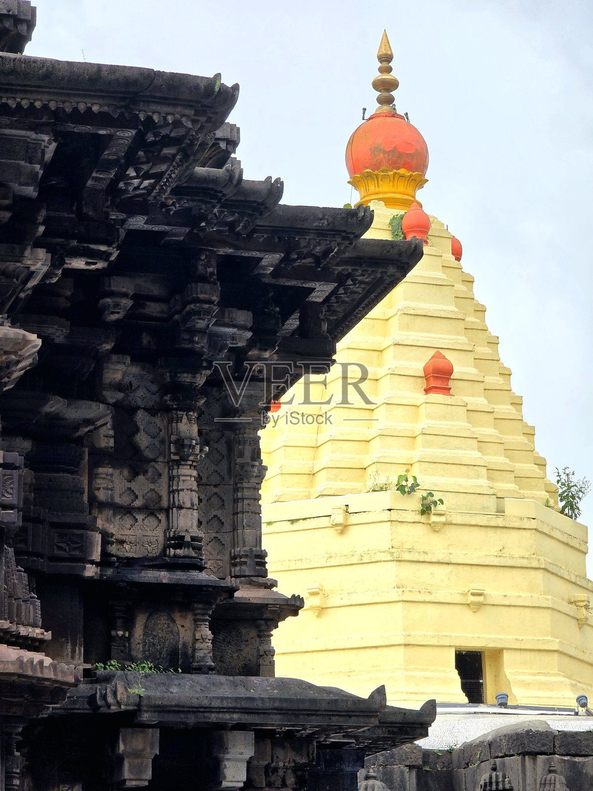 科尔哈普尔马哈拉克什米寺的库存照片照片摄影图片