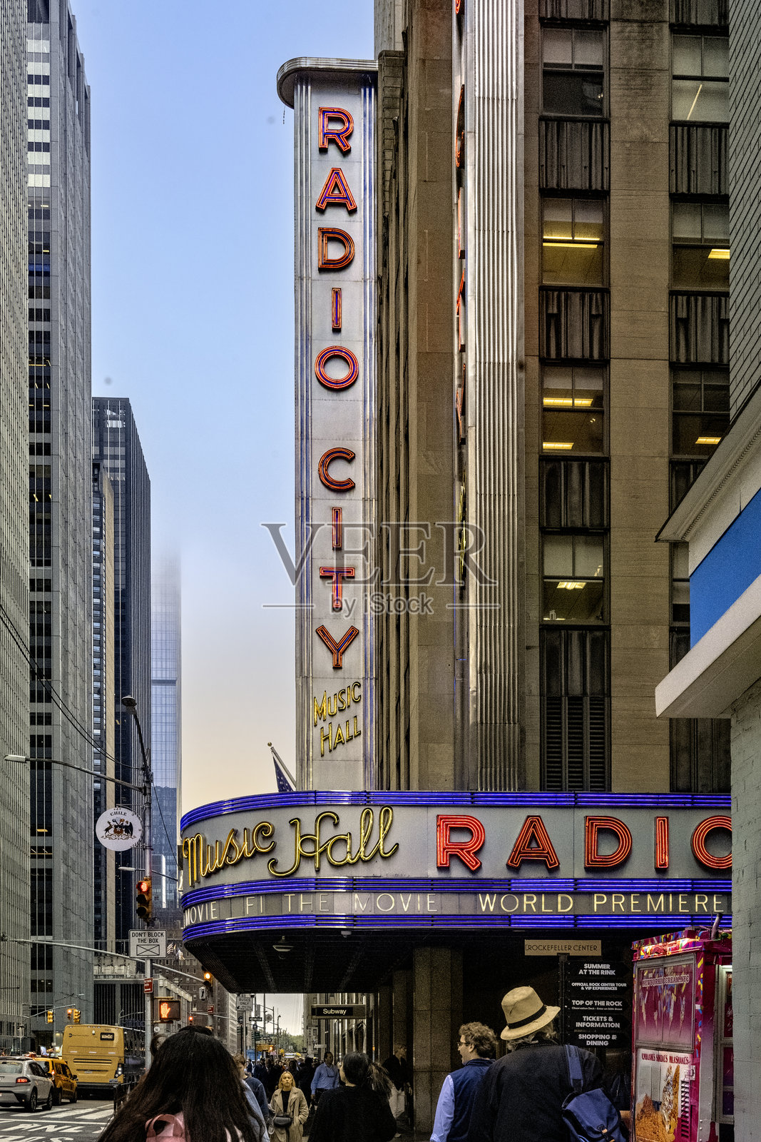 纽约的无线电城音乐厅照片摄影图片