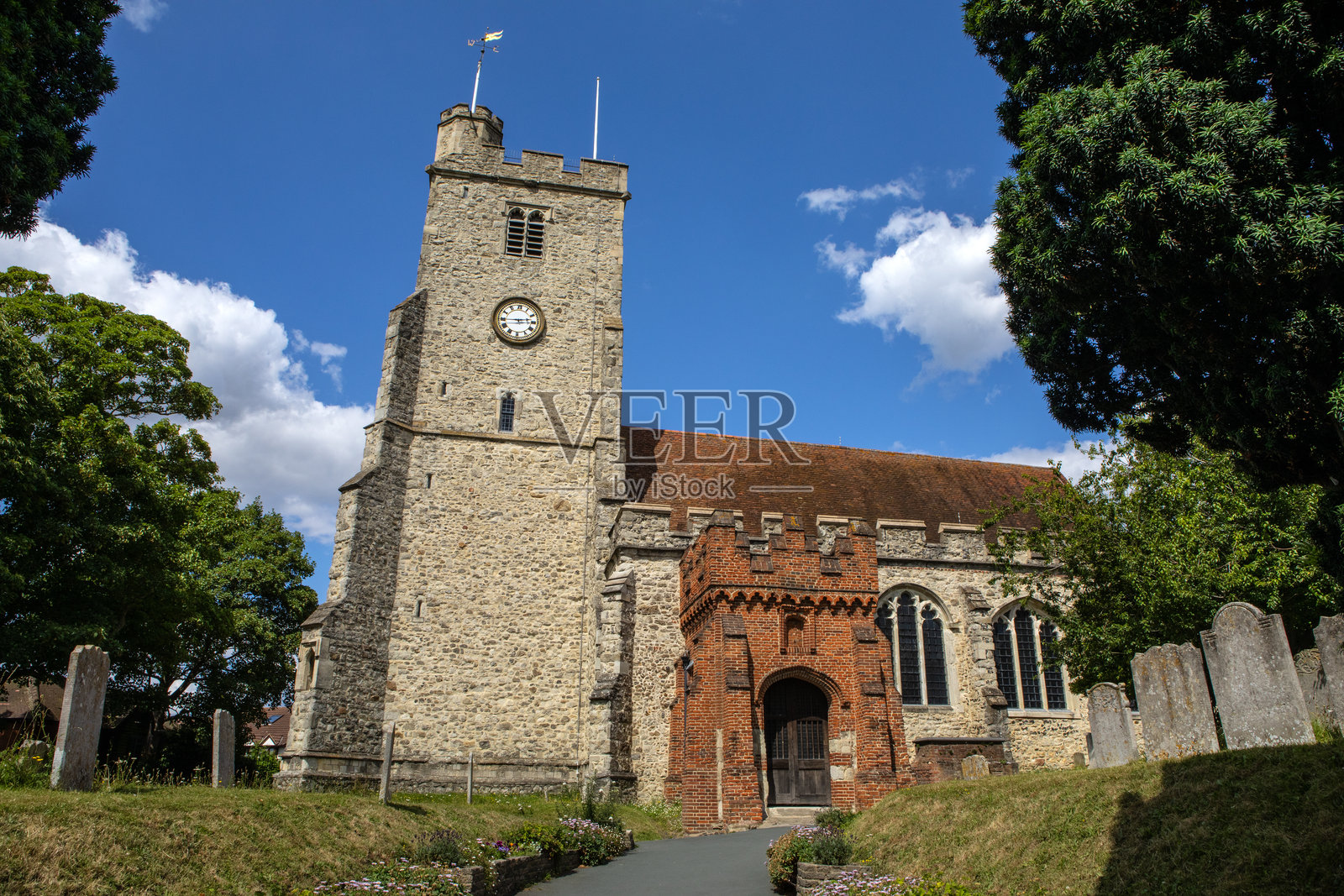 雷利，埃塞克斯的圣三一教堂照片摄影图片