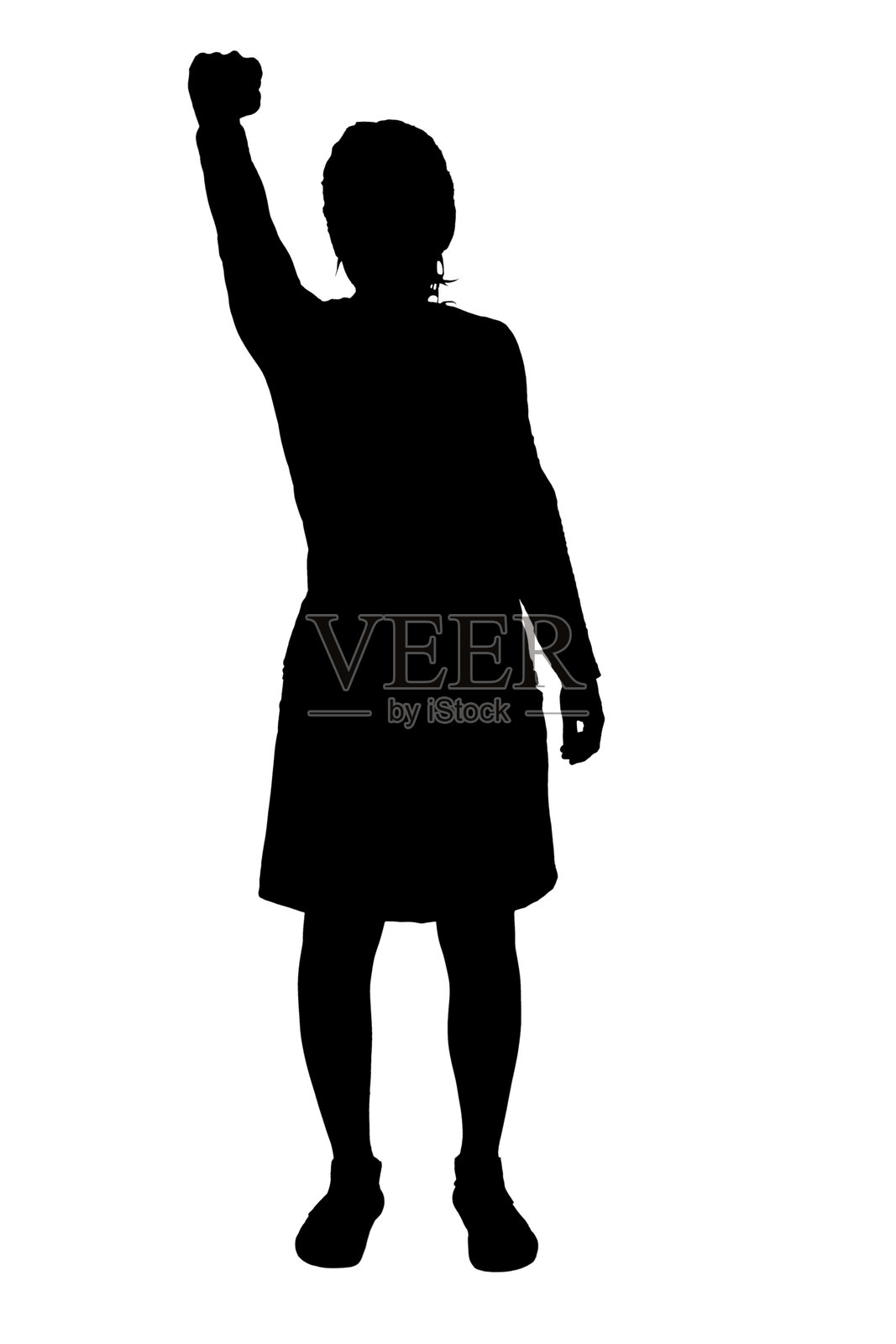 女性的剪影插画图片素材