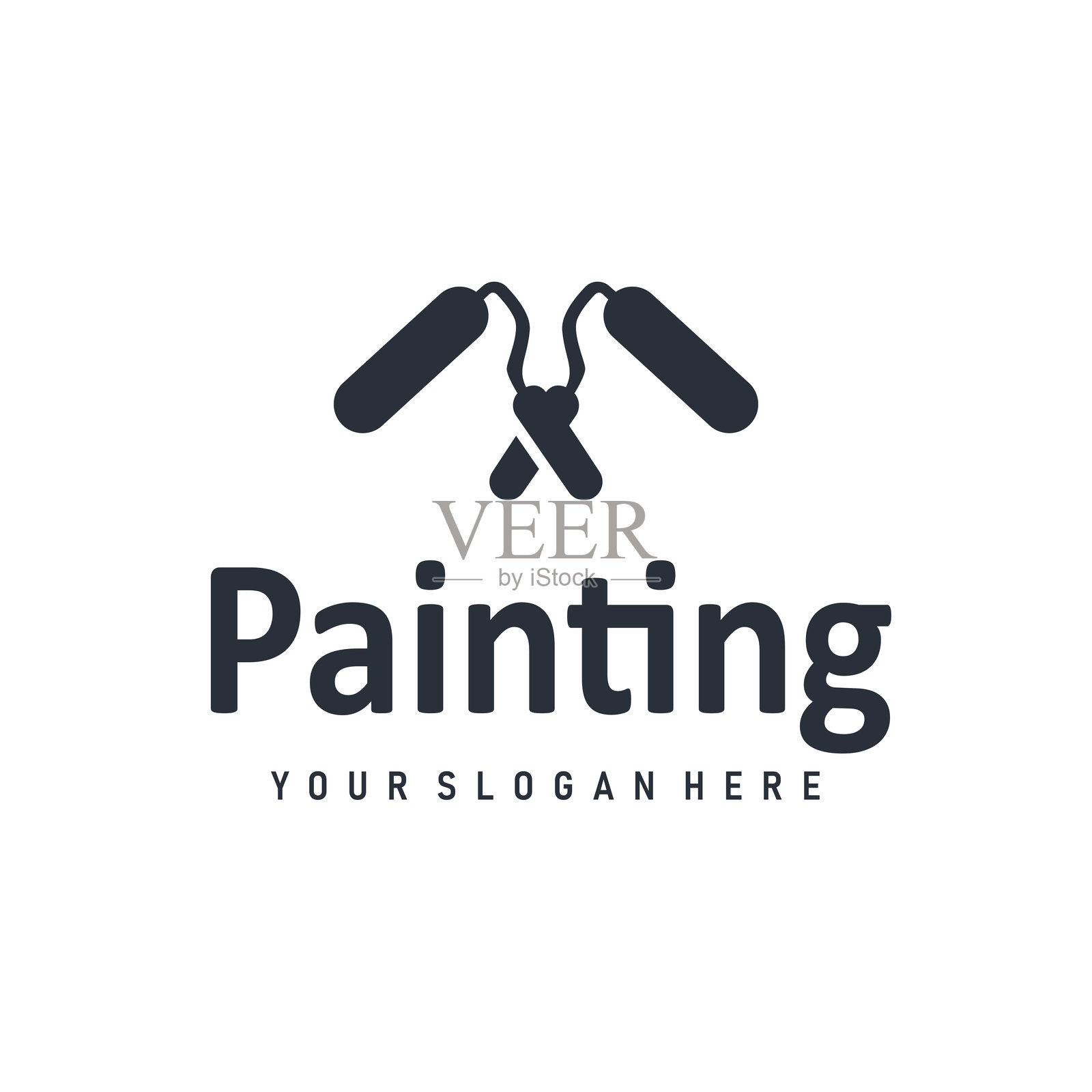 插图设计，画笔，液体颜料，色彩丰富且独特的优质符号图标插画图片素材